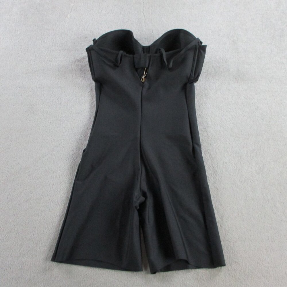 SKIMS Body Zoned Underwire Mid Thigh Bodysuit Womens LDD Onyx Black Shaping NWT - Picture 3 of 9